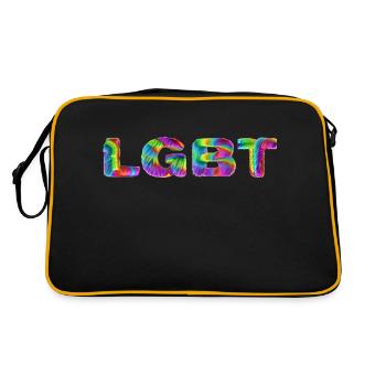 LGBT - Sac Retro - noir/or - Dos