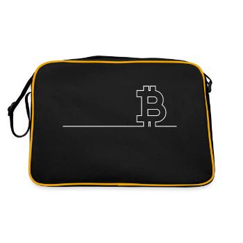 Crypto Bitcoin Trading - Sac Retro - noir/or - Dos