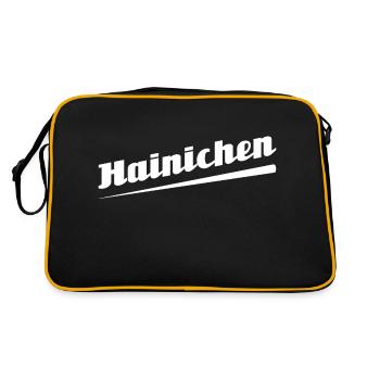 Hainichen - Conception de texte avec des noms de villes - Sac Retro - noir/or - Dos