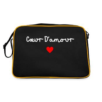 Cœur d’amour - Sac Retro - noir/or - Dos