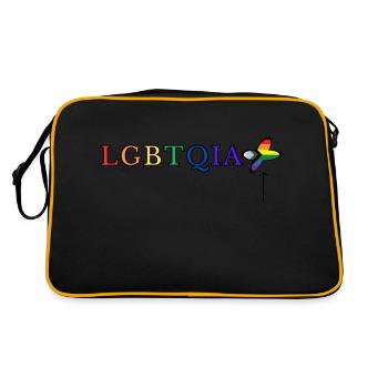LGBTQIA+ - Sac Retro - noir/or - Dos