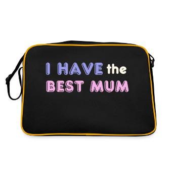 J’ai la meilleure maman - Sac Retro - noir/or - Dos