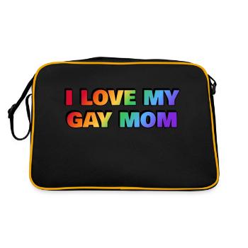 J’aime ma mère gay - Sac Retro - noir/or - Dos