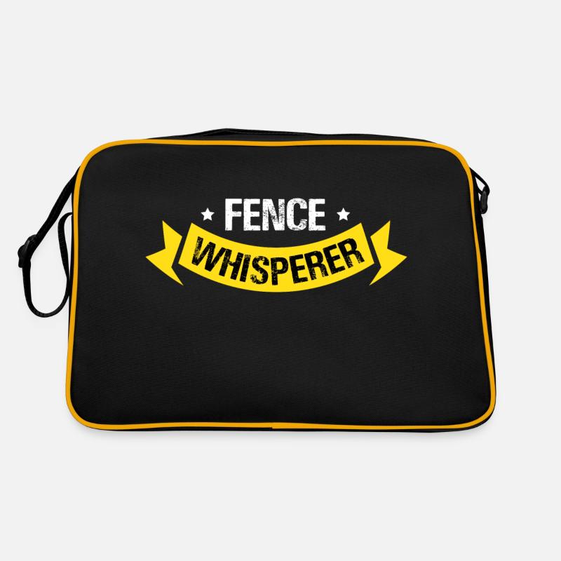 fence whisperer Design for a fence installer Retro Bag