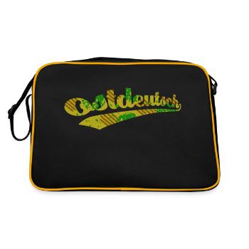 Logo camouflage est-allemand - Sac Retro - noir/or - Dos