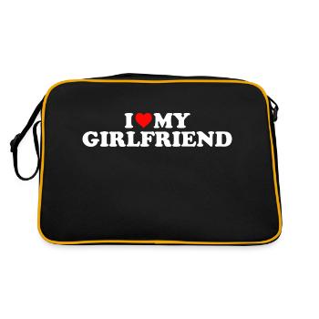 J’AIME MA COPINE Saint-Valentin Cadeau Amour - Sac Retro - noir/or - Dos