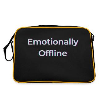 Emotionally Offline Shirt – Soft Disconnected - Retro Bag - black/gold - Back