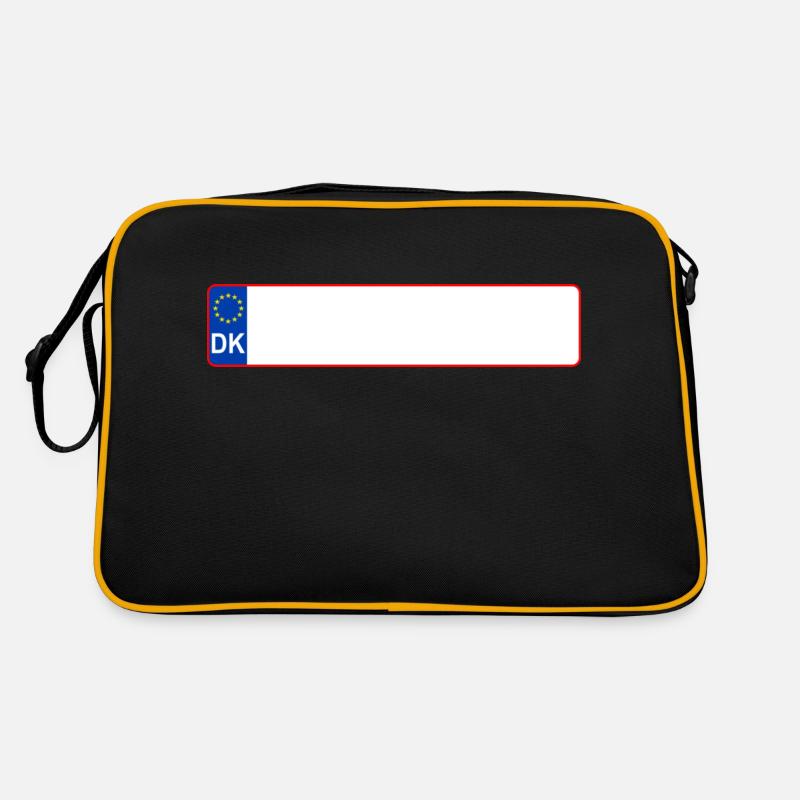 plaque d'immatriculation DK Sac Retro