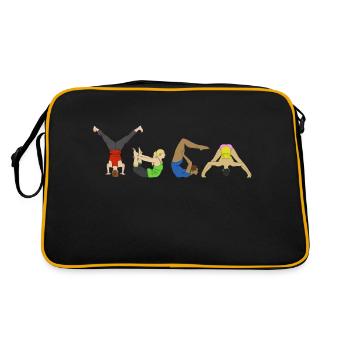 Yoga Poses - Retro Bag - black/gold - Back