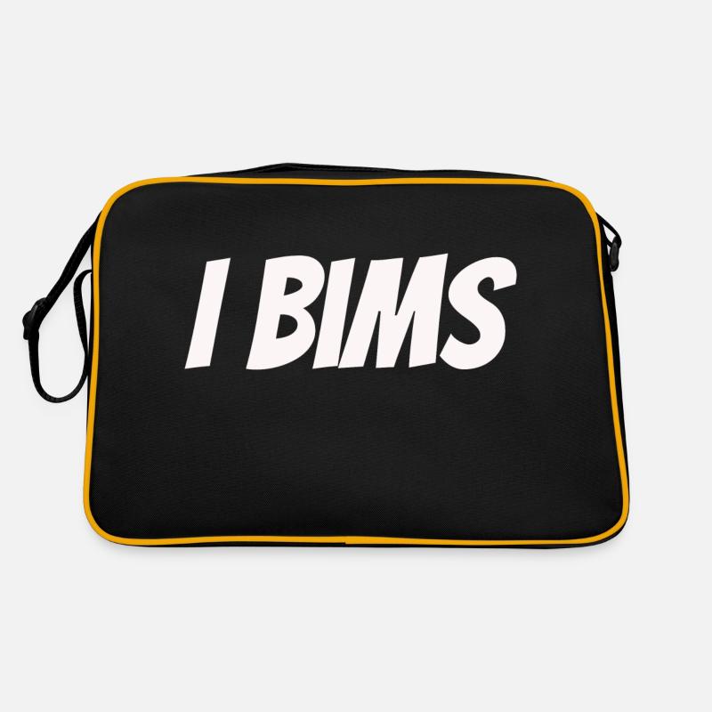 i bims - Sac Retro - noir/or
