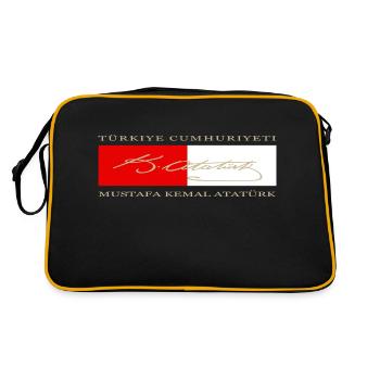 Mustafa Kemal Atatürk - Sac Retro - noir/or - Dos