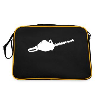 Heckenschere Heckenschneider - Retro Tasche - Schwarz/Gold - Hinten