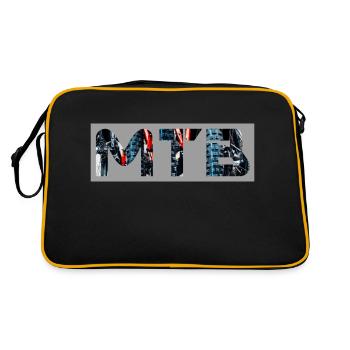 MTB - Retro Tasche - Schwarz/Gold - Hinten