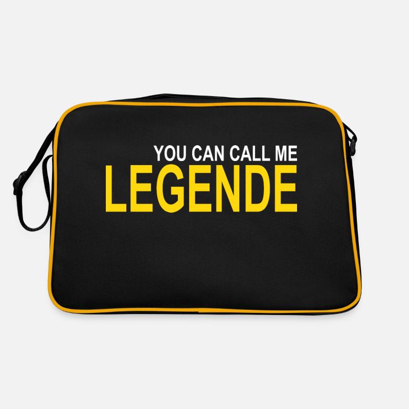 Appelez-moi Légende - Sac Retro - noir/or
