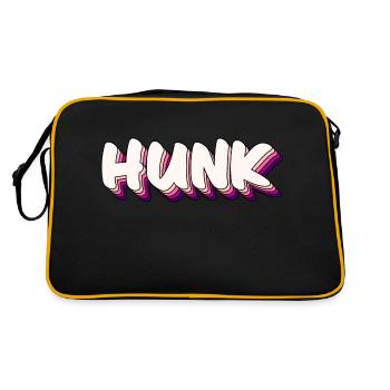 Hunk goodlooking guy - Retro Bag - black/gold - Back