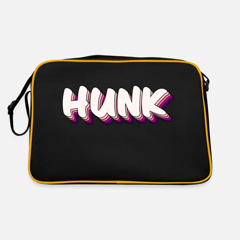 Hunk goodlooking guy Retro Bag
