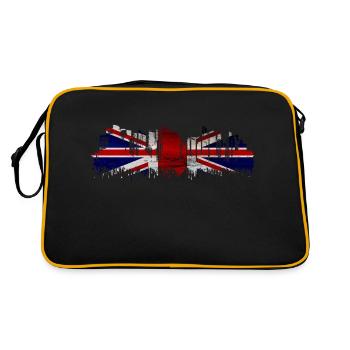 Angleterre Royaume-Uni Londres Anglais britannique Royaume-Uni - Sac Retro - noir/or - Dos