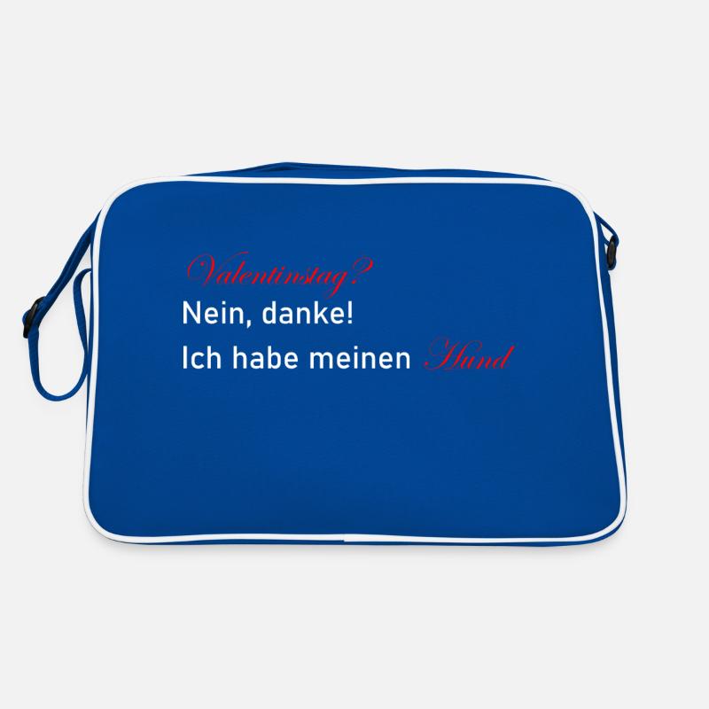 Valentinstag Hündchen Wau Geschenk Geschenkidee Retro Tasche