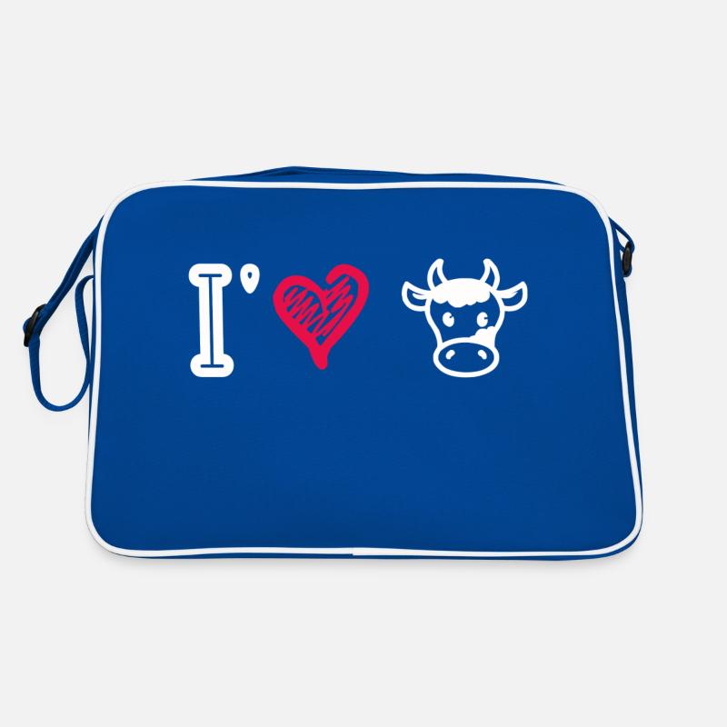 I love cows Retro Bag