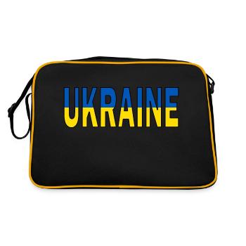 L’Ukraine aux couleurs nationales - Sac Retro - noir/or - Dos