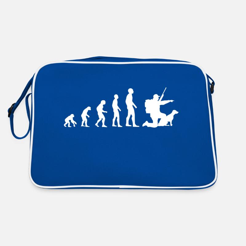 Evolution Jagdmann Humor Jäger Lustig Retro Tasche