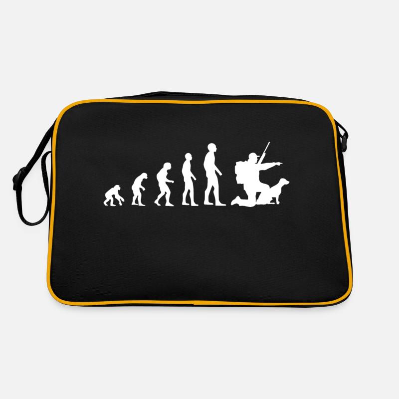 Evolution Hunting Man Humor Hunter Funny Retro Bag