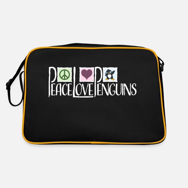 Amour Paix Pingouins Drôle Dab Cool Pingouin Dabbing Sac Retro