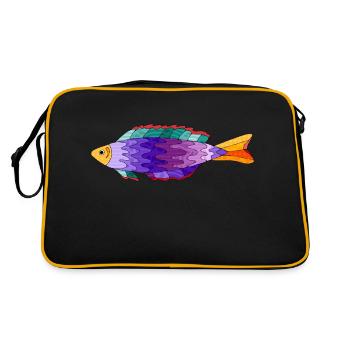 Poisson - Sac Retro - noir/or - Dos