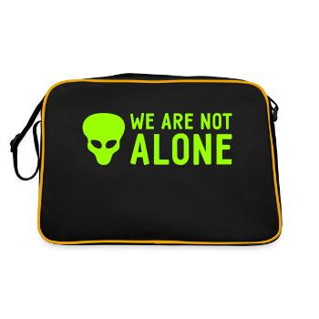Alien - Nous ne sommes pas seuls - Extraterrestres - Sac Retro - noir/or - Dos