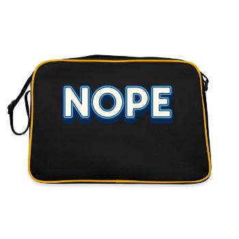 Nope. - Retro Bag - black/gold - Back