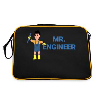 Mr. Engineer - Retro Bag - black/gold - Back