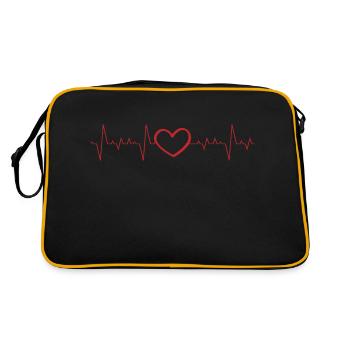 Cardiogram Pulse - Retro Bag - black/gold - Back