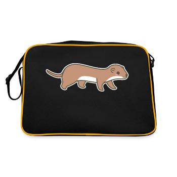 Weasel - Retro Bag - black/gold - Back