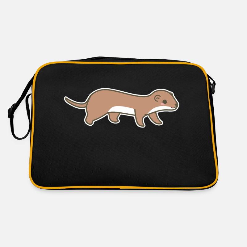 Wiesel - Retro Tasche - Schwarz/Gold