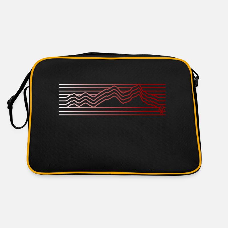 simple mountains Retro Tasche