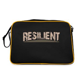 Resilient - The Rustic Design - Retro Bag - black/gold - Back