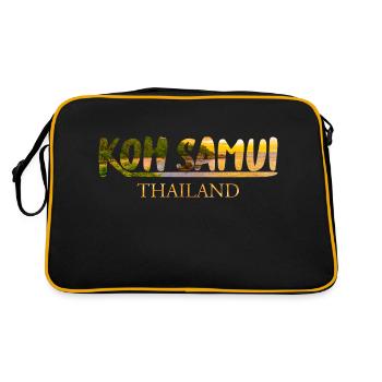 Koh Samui - Island Paradise - Vacances - Plongée - Sac Retro - noir/or - Dos