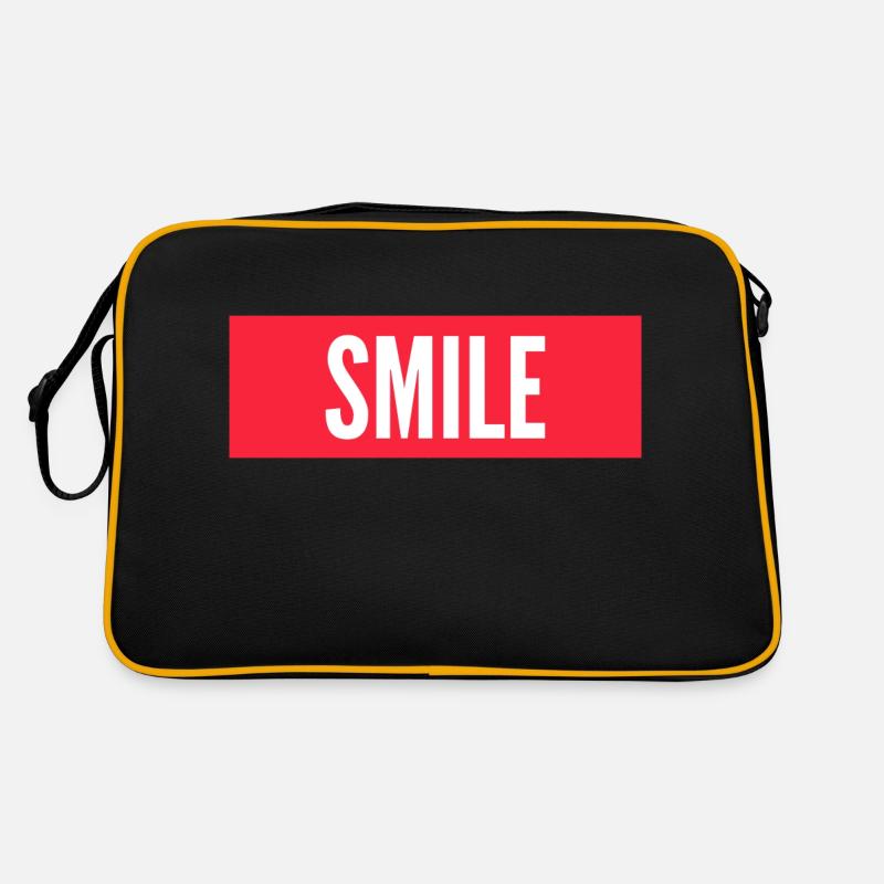 LÄCHELN Retro Tasche