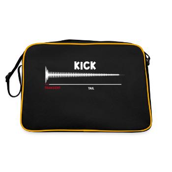 Synthesizer Kick Drum Synth DAW Transient Tail - Retro Bag - black/gold - Back