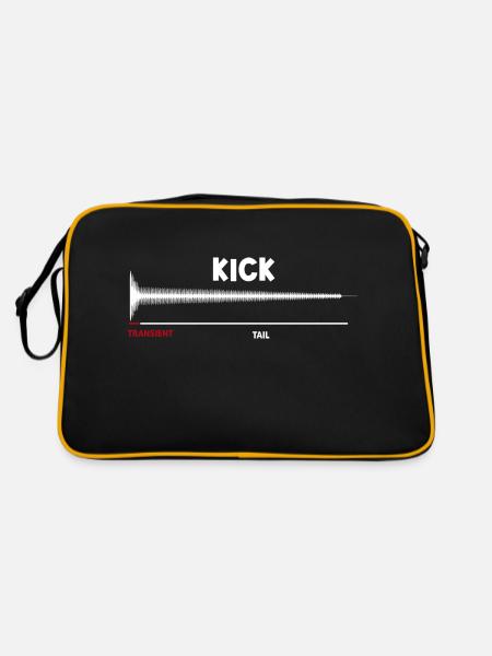 Synthesizer Kick Drum Synth DAW Transient Tail - Retro Bag - black/gold - Back