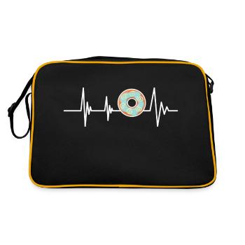 Lifeline and Donut - Retro Bag - black/gold - Back