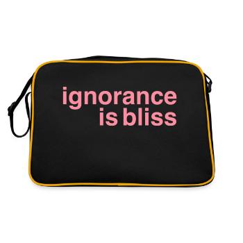 Ignorance is bliss - Retro Bag - black/gold - Back