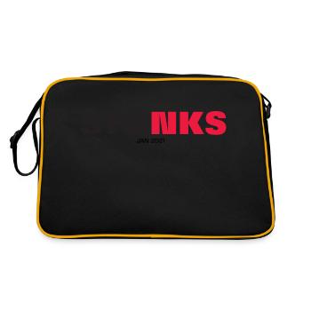 STONKS - Retro Tasche - Schwarz/Gold - Hinten