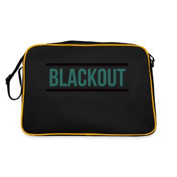 Blackout - Retro Tasche - Schwarz/Gold - Hinten