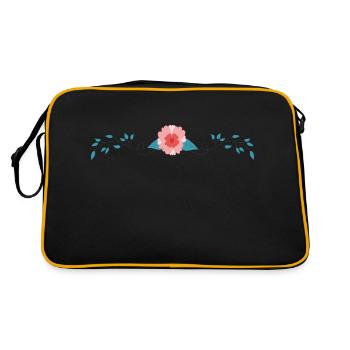 Fleur Plante à fleurs - Sac Retro - noir/or - Dos
