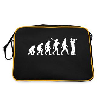 Evolution - Trompete - Musiker - Blasinstrument - Retro Tasche - Schwarz/Gold - Hinten