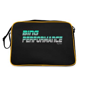 bing performance 1 - Retro Tasche - Schwarz/Gold - Hinten