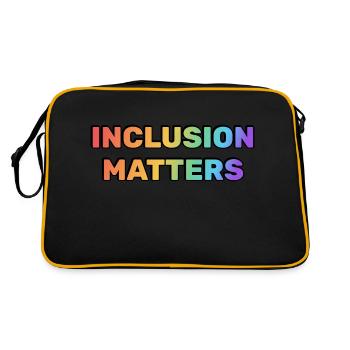 Inclusion Matters Rainbow LGBT Pride - Retro Bag - black/gold - Back