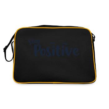 RESTEZ POSITIF - Sac Retro - noir/or - Dos