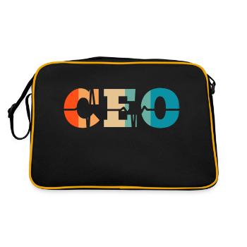 Battement de cœur rétro Chief Executive Officer - Sac Retro - noir/or - Dos